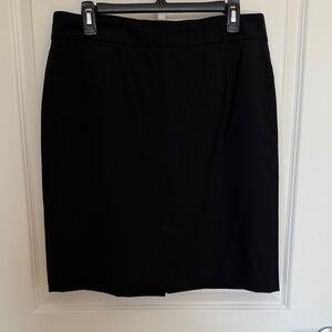 J. Crew Elegant Black Pencil Skirt